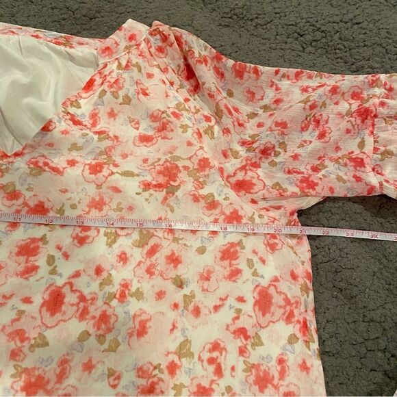 Boho Floral Long Sleeve Top Size Large - Picture 5 of 10